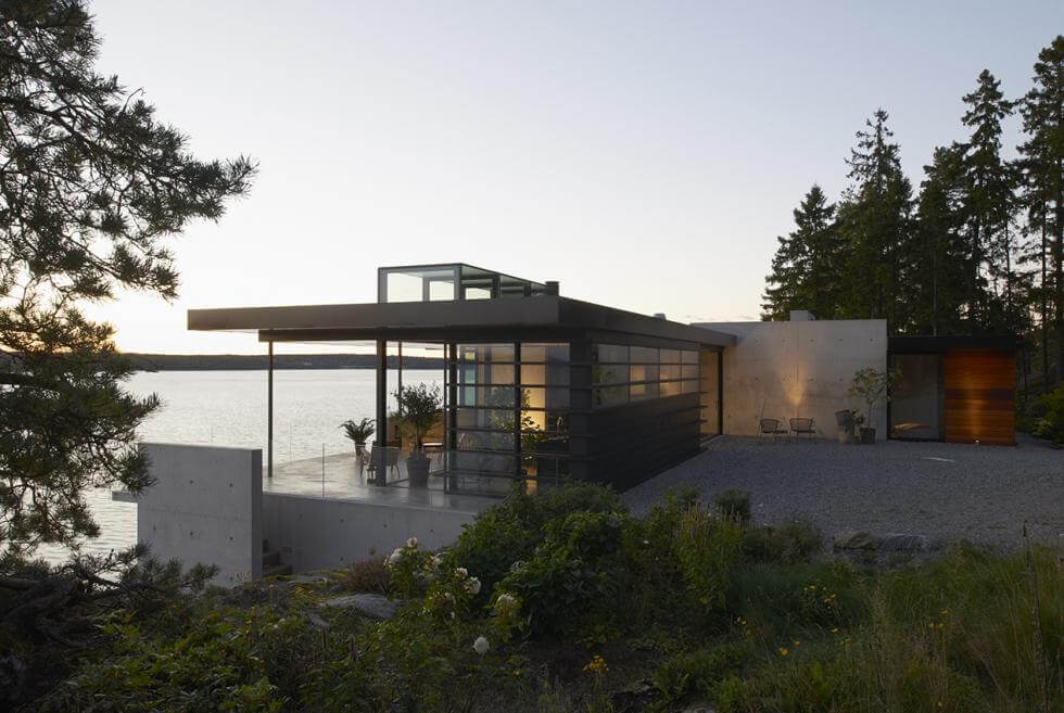 Rock House i skymning