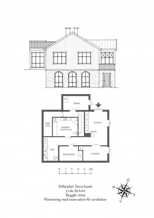 Planlösning nedre plan