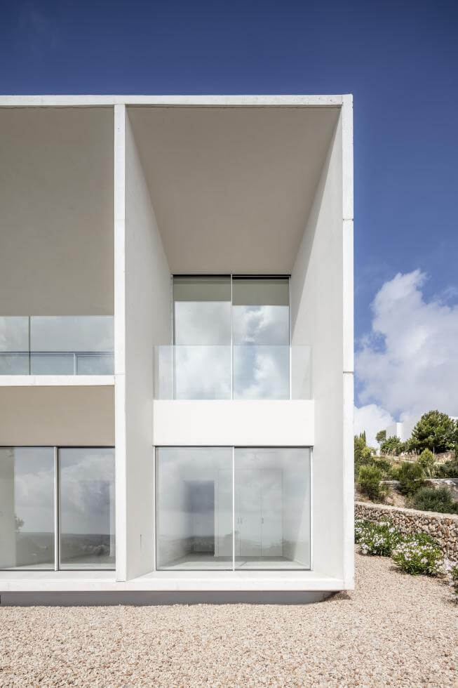 Arkitektritat hus på Menorca