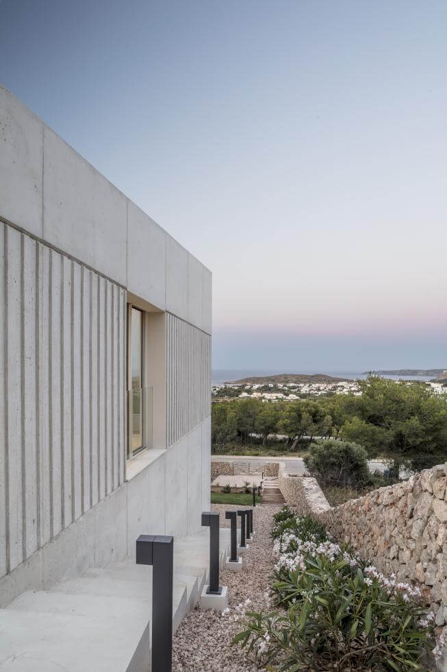 Arkitektritat hus på Menorca