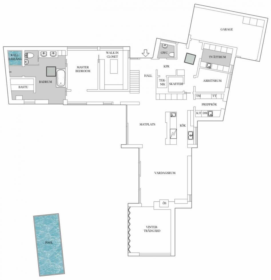 Planlösning entréplan