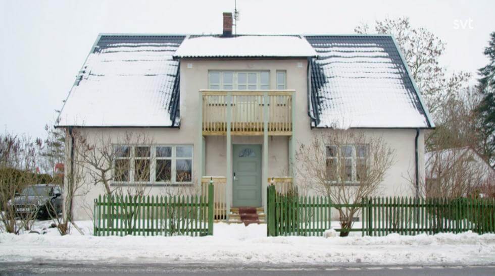 Huset klart på vintern