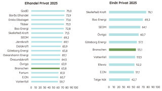 Elkundernas nöjdhet på bottennivå