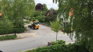 Här grävs det för fiber