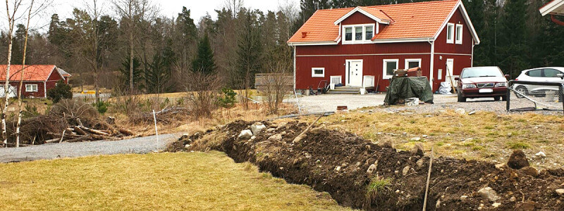 Dränera gräsmattan