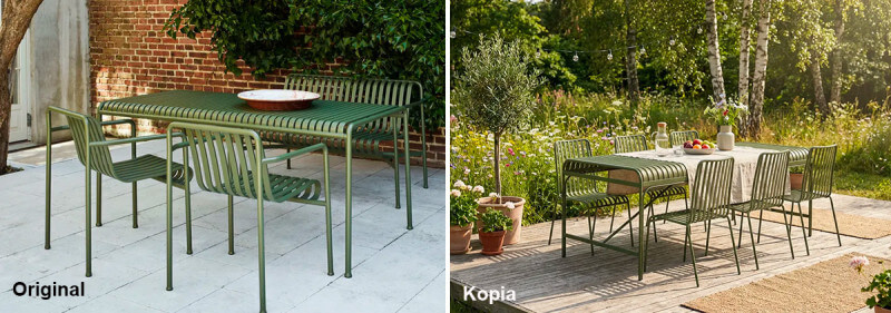 Utemöbler – designklassiker jämfört med billiga kopior