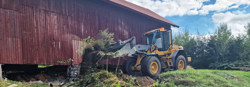 Renovering av loge, gjuta golv