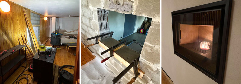 Projekt: Källarrenovering med inbyggd kamin