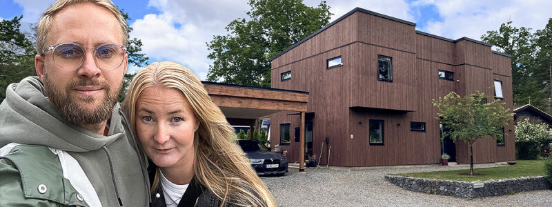 De byggde sitt drömhus själva på knappt ett år