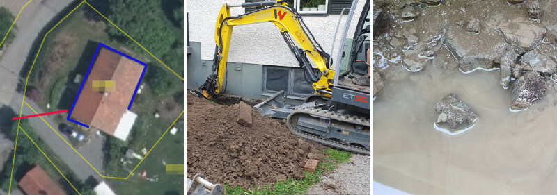 Projekt:  Dränering av 50-talshus