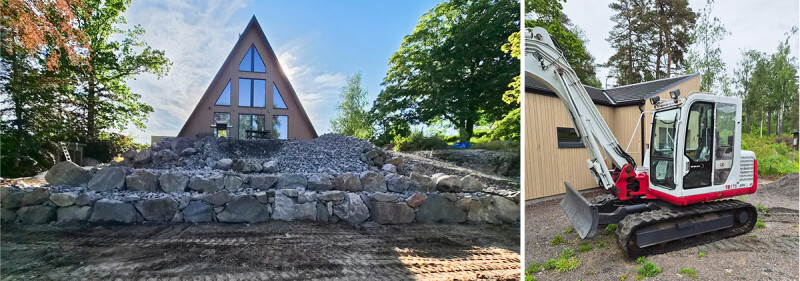 Projekt: A-framehuset får en trädgård