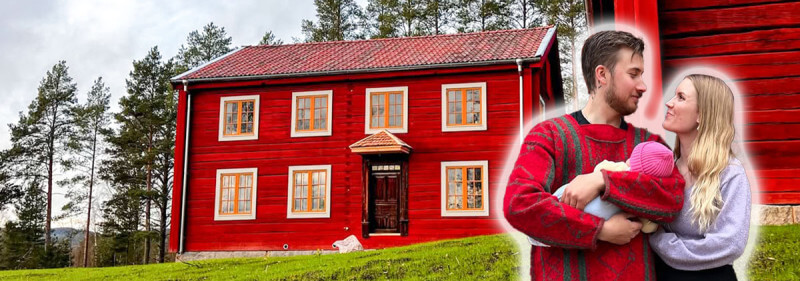 Drömhuset revs – då köpte Jerker och Anna timmerstommen och byggde upp det igen