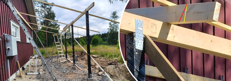 Projekt: Kombinerad carport/solpanels-ställning