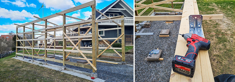 Projekt: Bygge av husvagnsgarage (Attefall)