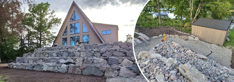 Projekt: A-framehuset får en trädgård