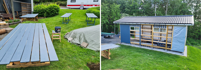 Projekt: Bygge av husvagnsgarage (Attefall)