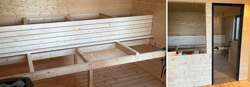 Projekt: Vedeldad bastu med relax