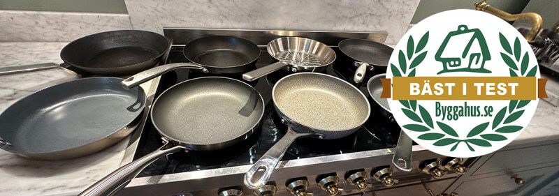 Test av stekpannor - bästa stekpannan: non stick, rostfri & gjutjärn
