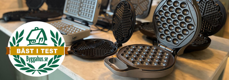 Test 8 våffeljärn - från traditionellt gjutjärn till bubbelvåfflor - bäst i test