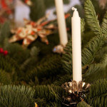 Ha inte levande ljus i granen