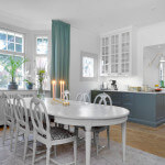 Blått kök på Lidingö